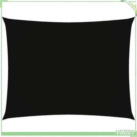 Voile de parasol - FAFEICY - 135756 - Rectangulaire - 2,5x3,5 m - Noir (1/5)
