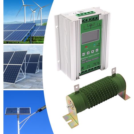 MPPT Wind Solar Hybrid Charge Controller Generator Hybrid System 24V/48V 1000W (1/5)