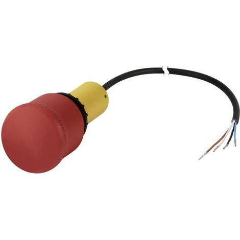 Boutons d'arrêt d'urgence RMQ Compact 38 mm coup de poing déverrouillage par traction 0o/2f extr EATON C22-PV-K02-P62