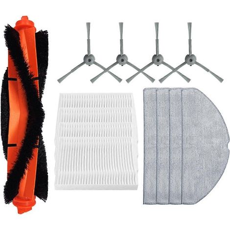 Pièces de rechange pour robot L20 / V8 Pro : brosse principale latérale, filtre HEPA, lingettes de nettoyage et accessoires (1/5)