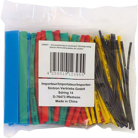 GAINES THERMORÉTRACTABLES DE COULEURS. ASSORTIMENT DE 100 GAINES. UNBEKANNT 206937