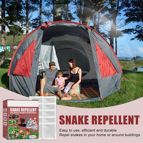 Lot de 10 sachets anti-serpents pour camping, pêche, jardin et terrasse - répulsif serpent extérieur pour pelouse et cour (1/5)