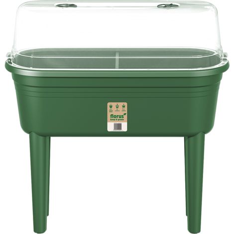 Florus Table De Culture Set - Vert - L 78 x B 37 x H 80 cm - extérieur - 100% recyclé