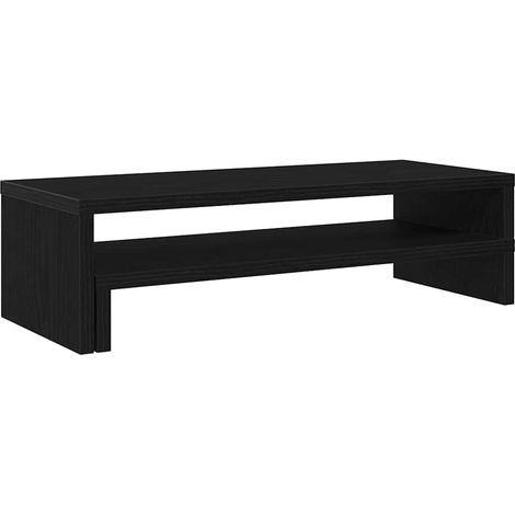 Soporte para monitor de roble negro, 54x22x15 cm, madera de ingeniería vidaXL