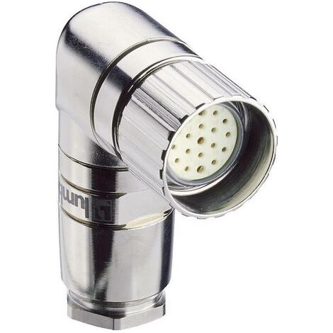 Connecteur circulaire M23 Lumberg Automation 2207 femelle, coudé Pôle: 19 nickel 1 pc(s) (1/2)