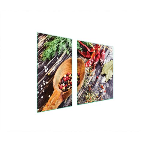 GLASSCHUTZPLATTE FÜR HERD 90x52 SPICES (1/5)