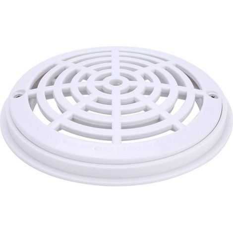 Grille de bonde de fond de piscine, grille ronde blanche pour bonde de fond de piscine enterrée, accessoires (1/5)