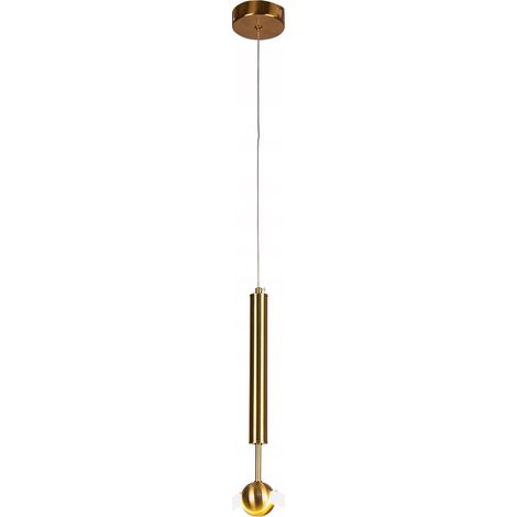 Wandleuchte mit goldenem Ring und LED-Beleuchtung (1/3)