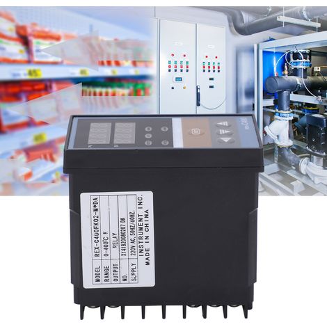 BERM® 220V Temperaturregler REX-C400FK02-MDA: Intelligenter Temperaturregler mit hochpräzisem, einstellbarem Temperaturschalter (1/5)