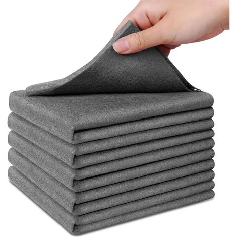 Paryou – Lot de 5 chiffons de nettoyage en microfibre – Réutilisables sans traces pour cuisines, vitres, voitures – Absorption élevée et lavables en machine (1/5)