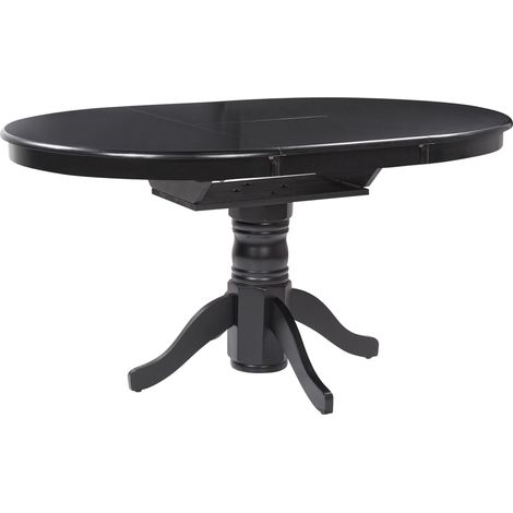 Ausziehbarer Esstisch AKRON Schwarz 106/150 cm 106 cm (1/5)