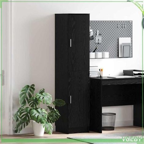 Highboard - ABI - Chêne noir - Bois d'ingénierie - 1 porte - 168 cm