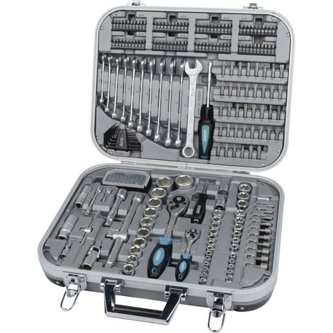 Brueder Mannesmann Coffret Premium 232 outils aluminium (1/5)