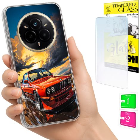 Custodia per Realme 14 Pro 5G con cover fotografica e vetro temperato 9H. (1/5)