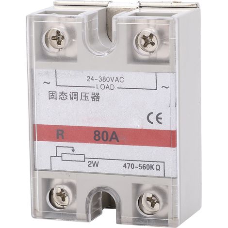 Régulateur de tension statique 80A SSVR, ajustement de tension alternative 24-380VAC, résistance de régulation pour contrôleur de puissance électronique (1/5)