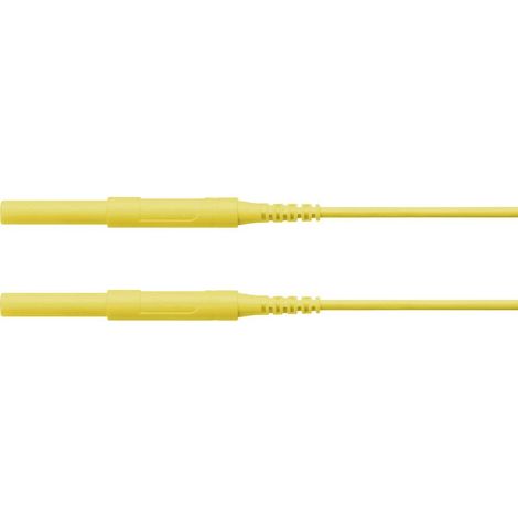 Schützinger Puntali di sicurezza Spina 4 mm Spina 4 mm 150.00 cm Giallo 1 pz. (1/2)