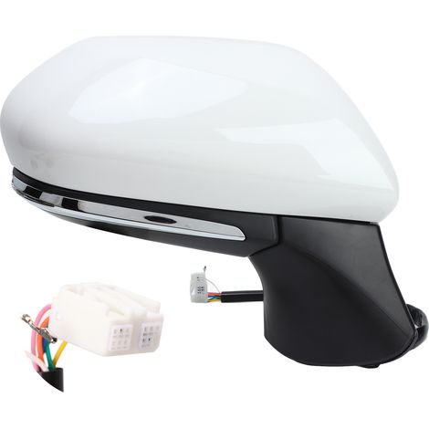 Rétroviseur latéral chauffant blanc Super White avec clignotant BSM pour Camry XV70 2018‑2022 côté droit (1/5)