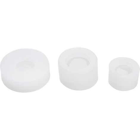 Lot de 3 moules en silicone pour résine époxy, outils de fabrication de bols et plats (grands et petits). (1/5)