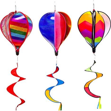 A Ornament Heißluftballon und Windrad für Garten Hof (1/5)