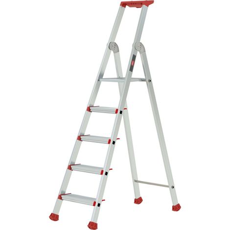Altrex Nimba Stufenstehleiter einseitig begehbar 5 Stufen (1/5)