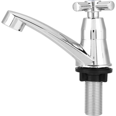 ABS Plastic Single Cold Faucet Water Tap Bathroom Basin Kitchen Sink Accessories(Cross G1/2) (1/5)