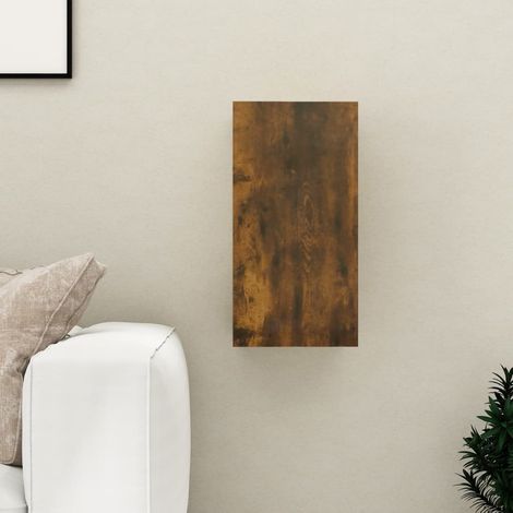 Meuble TV, Banc TV, Support pour Téléviseur, Meuble de Salon Chêne fumé 30,5x30x60 cm Bois d'ingénierie YHJ35770 (1/5)