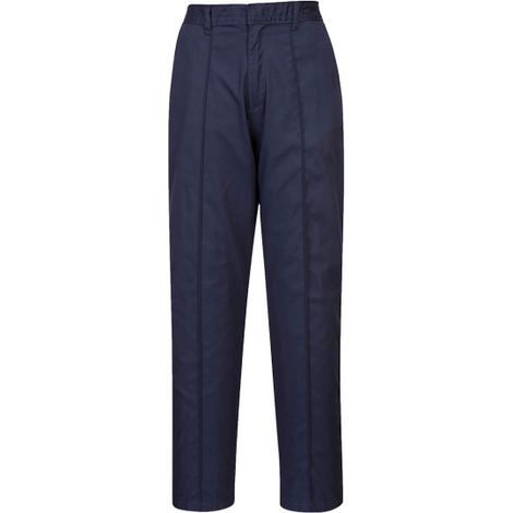 Pantalones elásticos de mujer uso laboral Regular LW97 L Azul Marino
