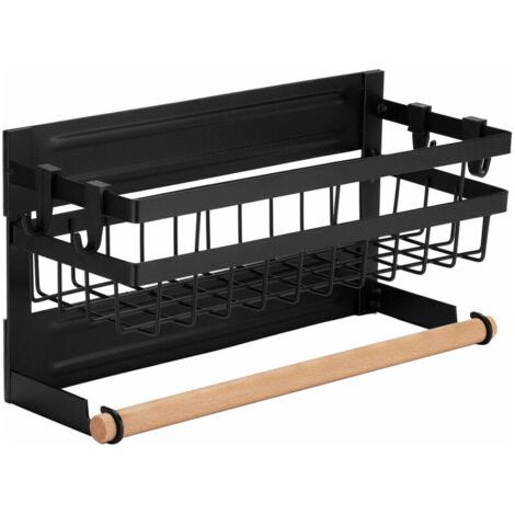 Schmiedeeisen, weicher magnetischer Kühlschrank-Aufbewahrungskorb, Küchenkühlschrank, seitlich hängendes Gewürzregal (1/5)