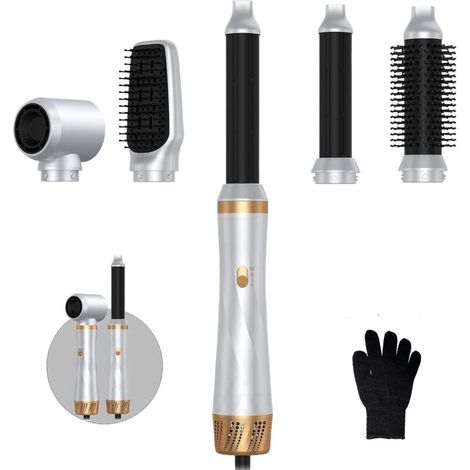 Air Styler 5 In 1 Magic Styler Avec 1000W Seche Cheveux, Brushing Brosse Soufflante, Auto Boucleur a Air, Brosse Soufflante Lissante, pour Sécher, Boucler, Lisser (1/4)