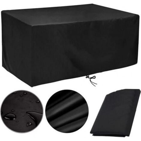 Sollbry Housse Table de Jardin 160x100, Jardin 158x107x70cm Rectangulaire Imperméable Bache de Protection Exterieur Housse (1/4)