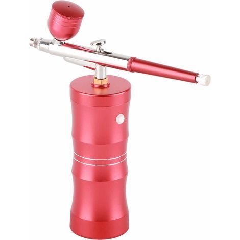 Brosse Aérographe Maquillage Portable Hydratant Visage Peinture Rouge pour Cosmétiques, Pistolet à Air Manucure (1/5)
