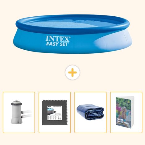 Intex Piscine Easy Set Ronde - 396x84 cm - 5-pièces SCB121 (1/5)