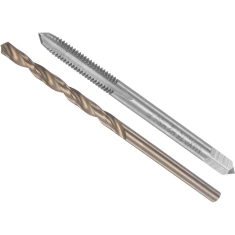Taraud et Perceuse Mèche Ensemble M4 x 0,75 Robinet Filetage 3,2 mm Perceuse Diamètre Gauche Main Métrique Machine Vis Robinet (1/5)