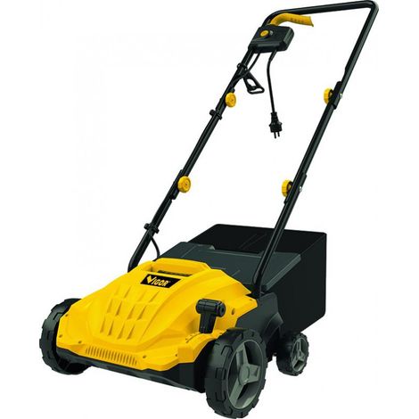 Vigor 7100510 ARV-33 Arieggiatore elettrico 800 W con sacco 30 L 5 altezze di taglio da -3 a +21 mm peso 11 Kg colore Nero (1/2)