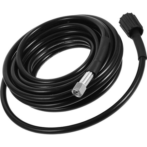Tuyau Haute Pression 8 M 160 Bars M22 Raccord Filetage Femelle M14 Compatible Nettoyeur Haute Pression Eau Froide Rallonge Solide Jardin et Extérieur (1/5)