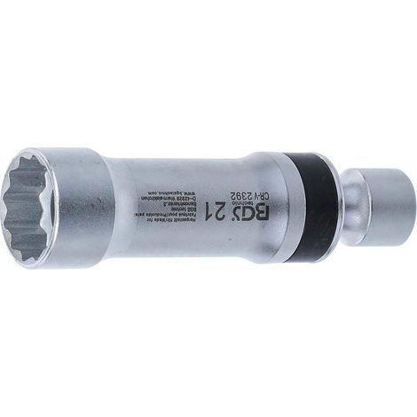Douille Articulée à Bougie 21 mm - Douze Pans avec Ressort de Retenue - Précision et Sécurité, Acier - D-Work