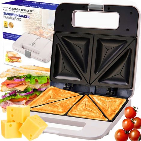 TOSTAPANE PER SANDWICH TOAST PER SANDWICH, FRITTATE, FRENCH TOAST 1000W