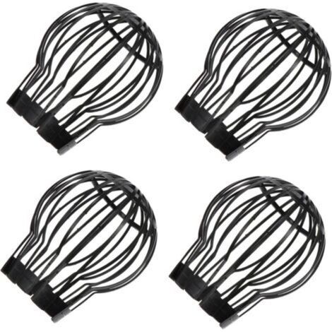 4 Pieces Anti-Clogging Mesh Cover for Floor Drain Gutter Roof Floor Drain Bath Filter Plastic Sink Cover Drain (1/4)