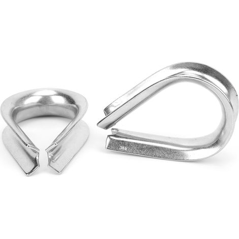 Colliers de serrage pour câbles marins en acier inoxydable de 18 mm, anneaux de protection, cosses (1/5)