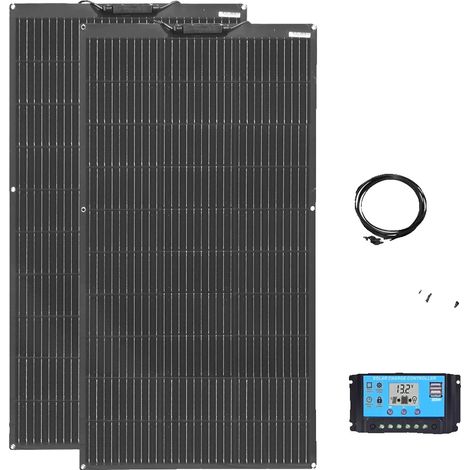 Kit de panneaux solaires flexibles, capacité de 100W, efficacité de 24% (1/2)
