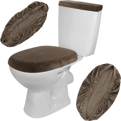Staubdichte Toilettenmatte 43 x 53 cm mit maschinenwaschbarem Bezug (1/5)