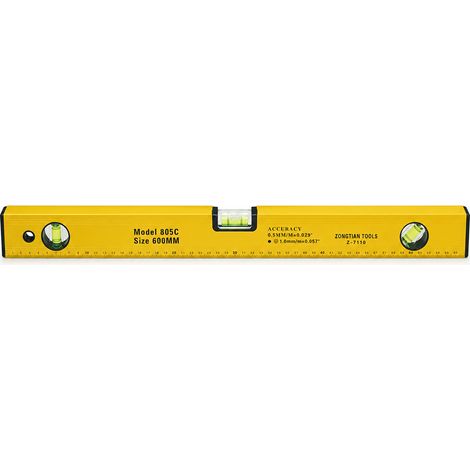 Niveau à Bulle Aluminium Magnétique Haute Précision 60 cm (1/5)