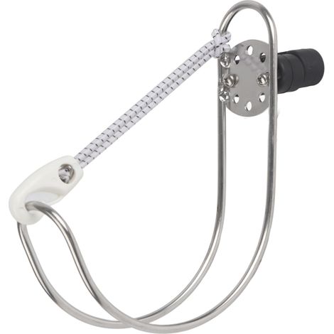Support mural en acier inoxydable pour bouée de sauvetage (11,4 cm) (1/5)