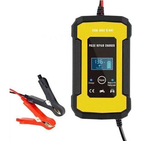 FENOPLASTICAChargeur de batterie au plomb 12V chargeur de batterie de réparation de moto de voiture