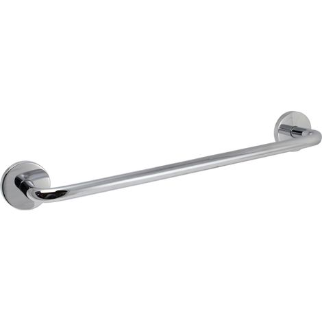 Porte-serviette TUBINA en laiton chromé - 49 x 8 x h6 cm - avec adhésif 3M