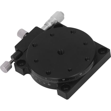 Platine de positionnement linéaire manuelle à axe coulissant R, rotation à 360°, en alliage d'aluminium, pour instrument optique (1/5)