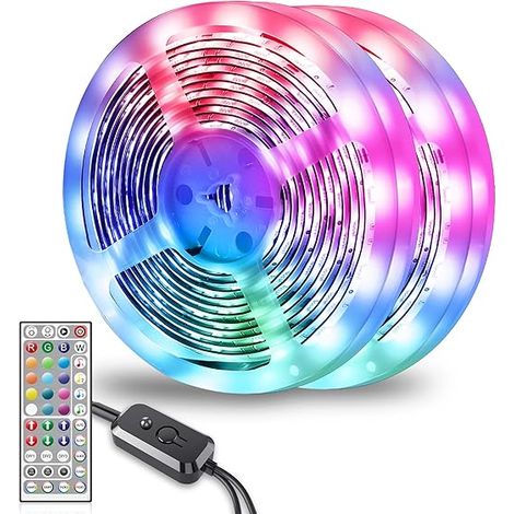 Bande LED 30 m, éclairage LED pour chambre, bande LED RGB, contrôle synchronisé via application Bluetooth (1/5)