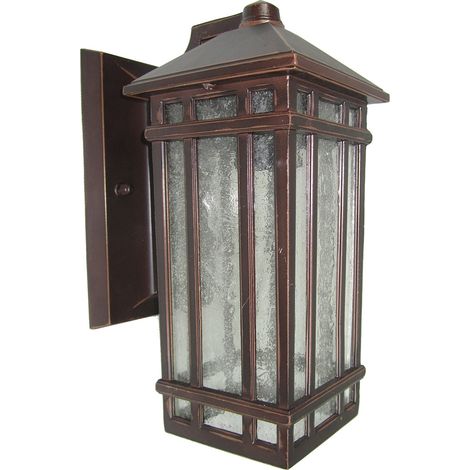 Elstead Chedworth - Lanterna da parete per esterno 1 Luce Bronzo IP44, E27
