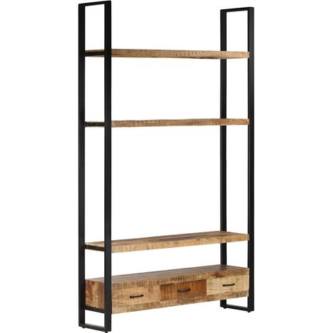 vidaXL Bibliothèque 118x30x200 cm Bois de manguier solide brut (1/5)