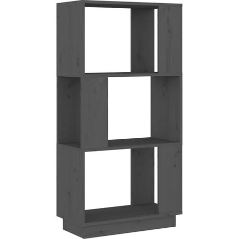 Maison Exclusive - Bücherregal/Raumteiler Grau 51x25x101 cm Massi (1/5)